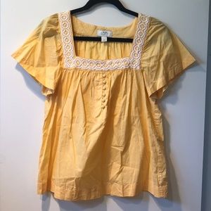 Yellow Square Line Top C2